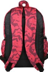 Galatasaray Lisanslı Büyük Logo Detaylı Kırmızı Sırt Çantası 3 Bölmeli