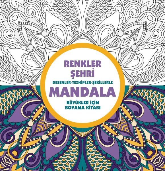 Renkler Şehri Mandala Büyükler İçin Boyama KOLEKTİF