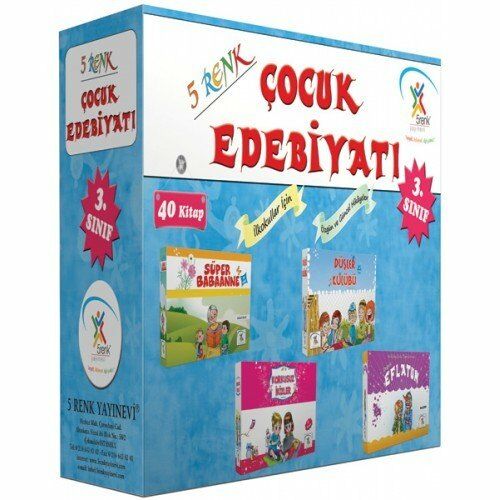 5 Renk 3. Sınıf Çocuk Edebiyatı Hikaye Seti 40 Kitap