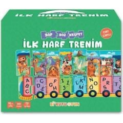 İlk Harf Trenim Cırt Cırtlı Yapboz ve Kitap Seti