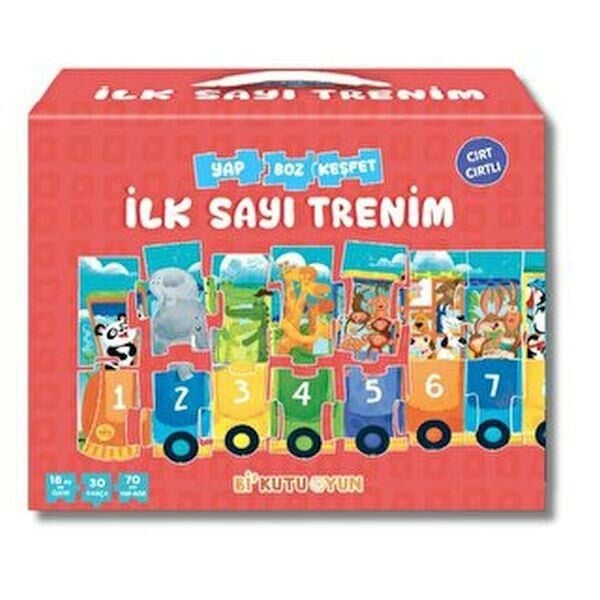 İlk Sayı Trenim Cırt Cırtlı Yapboz ve Kitap Seti
