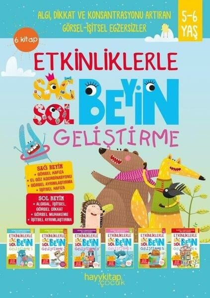 Etkinliklerle Sol Beyin Geliştirme Seti 6 Kitap Takım 5-6 Yaş