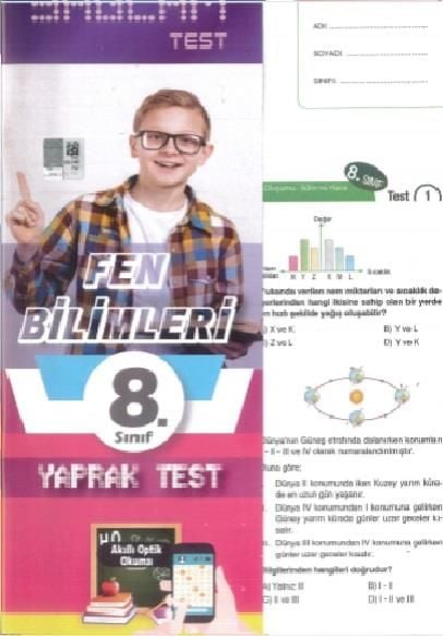 Molekül 8. Sınıf Fen Bilimleri Yaprak Test