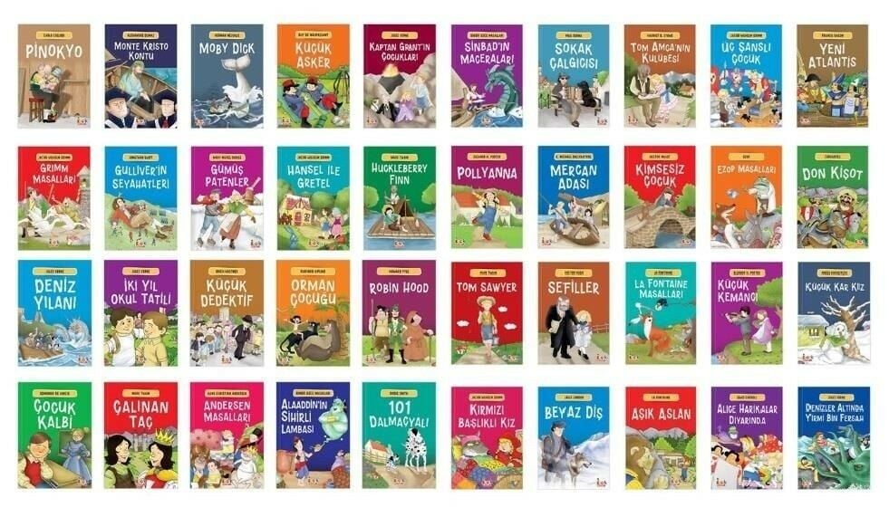 Ema 4. Sınıflar İçin Dünya Çocuk Klasikleri Seti (40 Kitap)