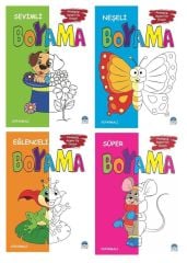 Martı Süper Boyama Kitabı Seti 4 Kitap A5 Boy