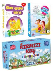 Şimdi Okuma Vakti + Uçan Balon + Kırmızı Kuş Hikaye Seti 35 Kitap