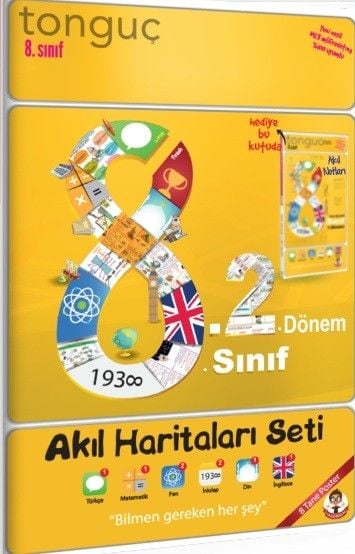 Tonguç 8.Sınıf 2.Dönem Akıl Haritaları Seti