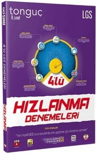 Tonguç 8. Sınıf LGS 4`lü Hızlanma Denemeleri