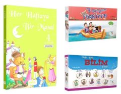 5 Renk 4. Sınıf  7 Bölgem Türkiyem + Doğu Batı Bilim  + Haftaya Bir Masal (18 Kitap)