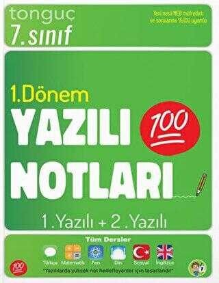 Tonguç 7. Sınıf Yazılı Notları 1. Dönem 1 ve 2. Yazılı