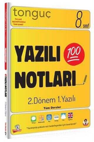 Tonguç 8. Sınıf Yazılı Notları 2. Dönem 1. Yazılı