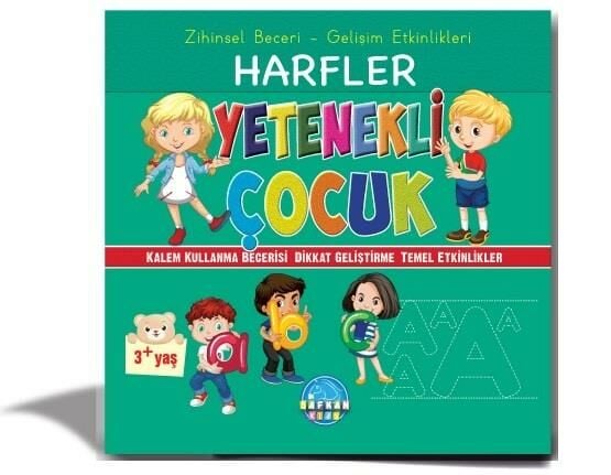 Safkan Kids Okul Öncesi Yetenekli Çocuk Harfler 3+