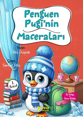 Yuva 1.Sınıf Penguen Pugi'nin Maceraları 10 Kitap
