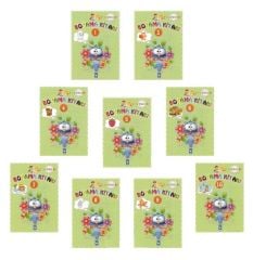 Eğlenceli Boyama Kitabı Seti Yeşil Seri (10 Kitap)