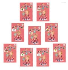 Eğlenceli Boyama Kitabı Seti Kırmızı Seri (10 Kitap)