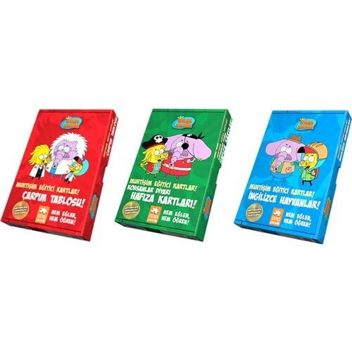 Kral Şakir Muhtişim Eğitici Kartlar 3' lü Set VAROL YAŞAROĞLU