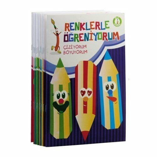 Renklerle Öğreniyorum Boyama Seti (10 Kitap Takım)