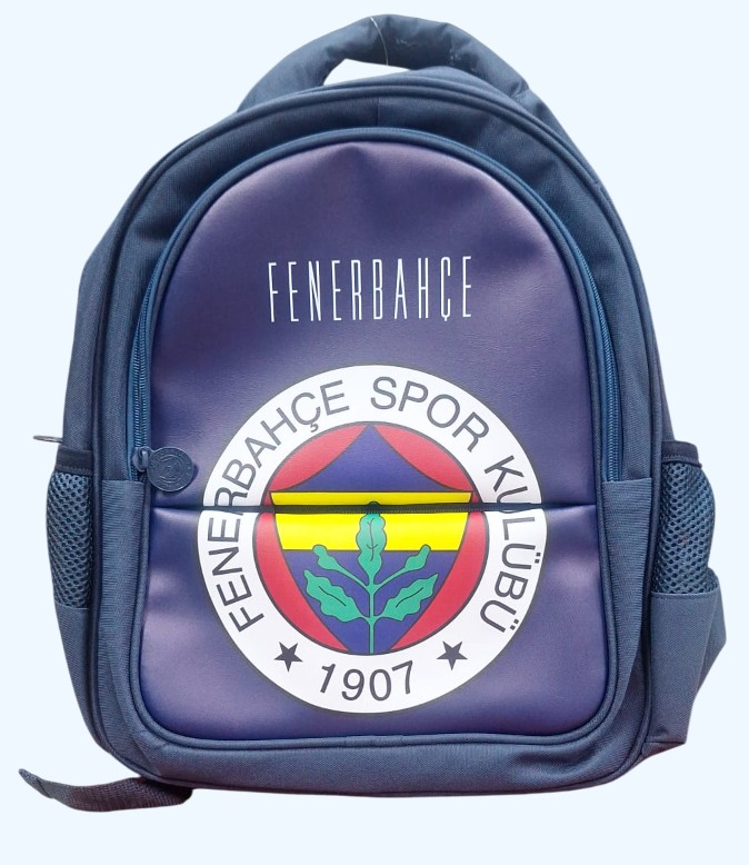 Fenerbahçe Lisanslı Arma Baskılı Suni Deri Okul Çantası