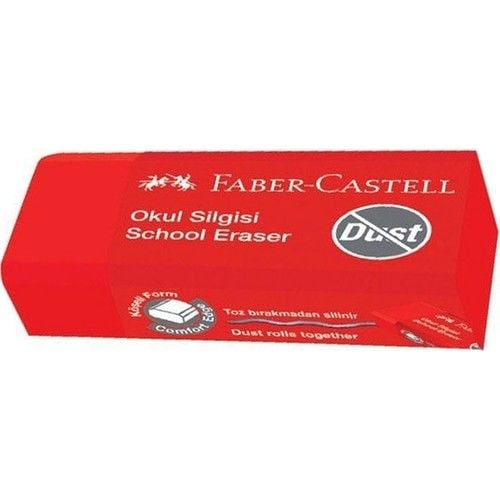 Faber Castell Okul Silgisi Kırmızı (1 Adet)