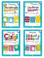 Kukla Akıllı Çocuklar Etkinlik Seti 5+ Yaş 4 Kitap