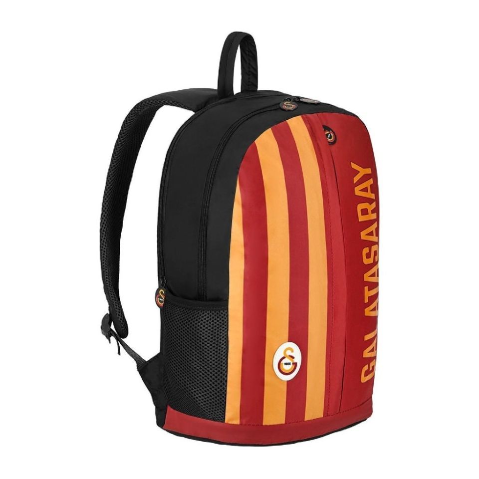 Galatasaray 3 Bölmeli Paraşüt Kumaş Çubuklu Okul Sırt Çantası