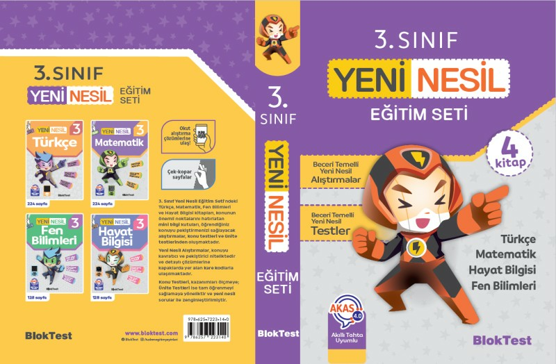 Tudem Bloktest 3.sınıf Yeni Nesil Eğitim Seti (4 Kitap)