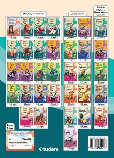 Tudem 1.Sınıf Okuma Yazma Seti (Dinle Oku Yaz)