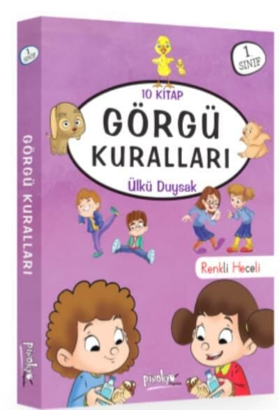 Pinokyo 1. Sınıf Görgü Kuralları Serisi 10 Kitap Renkli Heceli