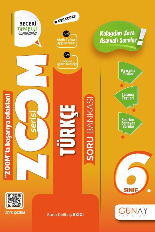 Günay 6. Sınıf Zoom Türkçe Soru Bankası