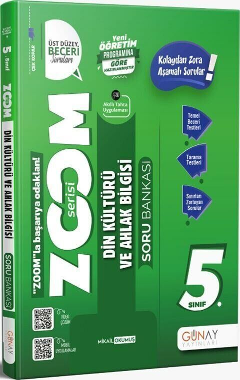 Günay 5. Sınıf Zoom Din Kültürü Soru Bankası