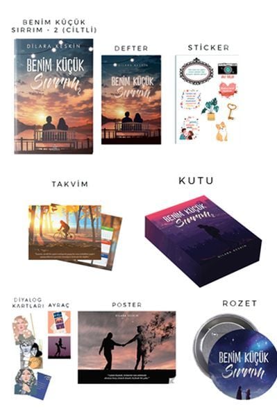 Benim Küçük Sırrım Set 2 Hediyeli Özel Kutu DİLARA KESKİN