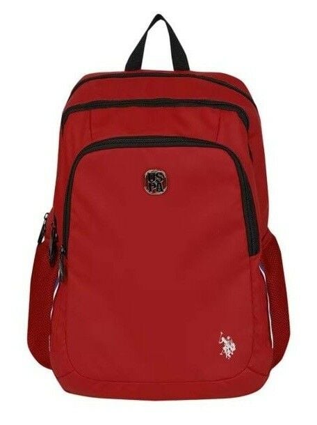 U.S. Polo Üç Gözlü Kırmızı Sırt Çantası
