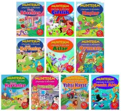 Parıltı Muhteşem Çıkartmalar ve Aktiviteler Serisi 10 Kitap