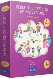 Parıltı 1. Sınıf Kerem ile Ceren'in Ev Maceraları Seti 10 Kitap