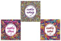 İndigo Büyükler İçin Boyama Seti 3 Kitap