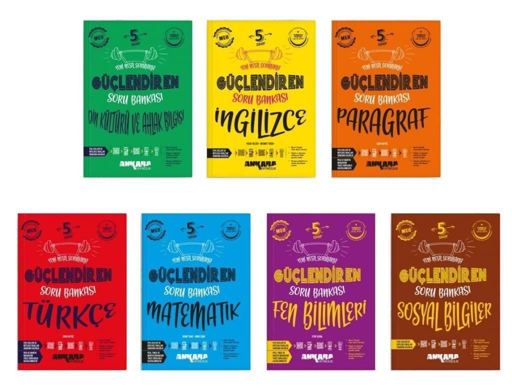 Ankara 5. Sınıf Tüm Dersler Eğitim Seti 7 Kitap