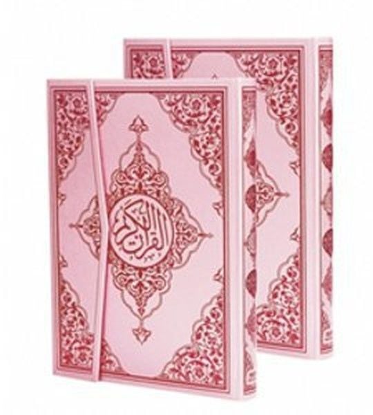Kur'an ı Kerim Bilgisayar Hatlı Pembe Cilt Orta Boy, Kod 157