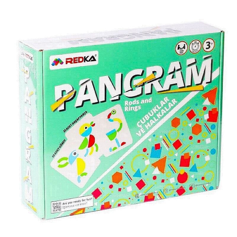 Redka Pangram Çubuklar Ve Halkalar Zeka Akıl Oyunları