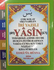 Çok Kolay Okunabilen İri Yazılı 41 Yasin Çanto Boy, Kod 165