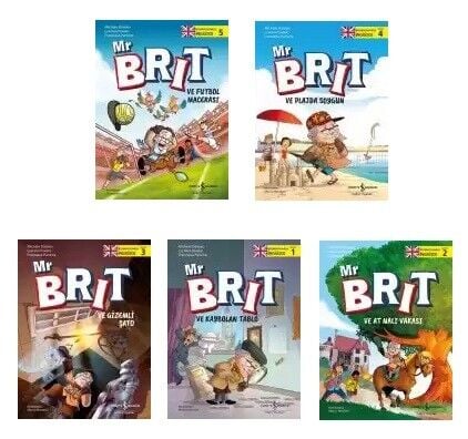 Mr Brit İle Bulmacalarla İngilizce Öğreniyoruz Seti 5 Kitap