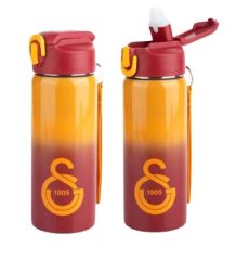 Galatasaray Lisanslı Çelik Suluk Matara Pipetli 500 ml