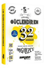Ankara 5. Sınıf Güçlendiren 32 Haftalık İngilizce Kazanım Denemeleri