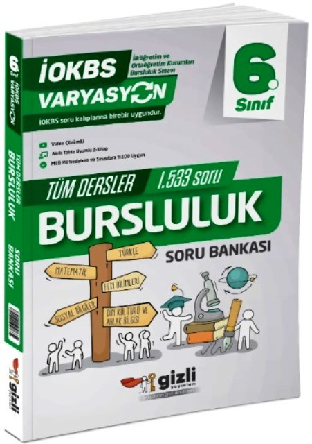 Gizli 6. Sınıf Tüm Dersler Bursluluk Soru Bankası Varyasyon Serisi