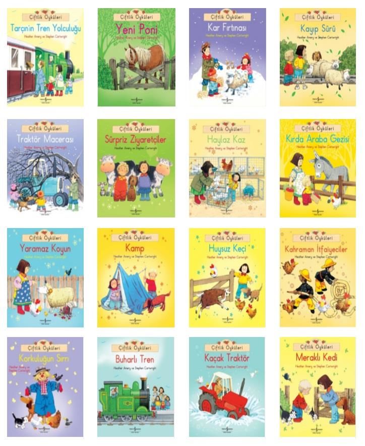 İş Bankası Okul Öncesi İlk Okuma Çiftlik Öyküleri Seti 16 Kitap