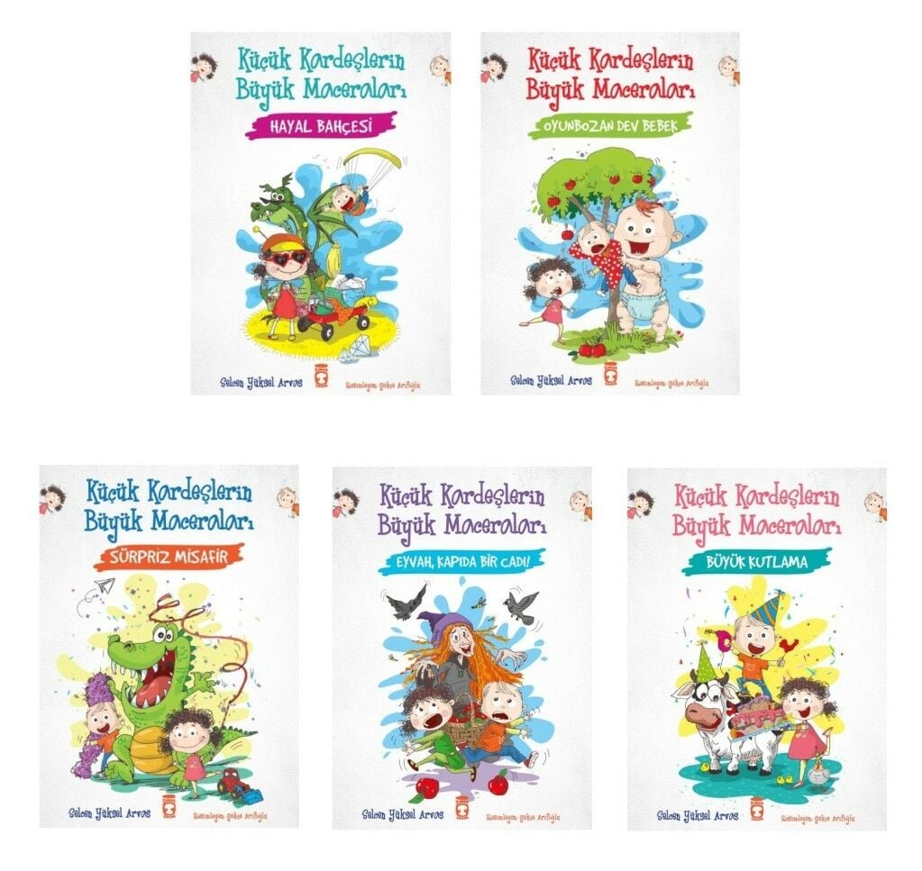 Selcen Yüksel Arvas Küçük Kardeşlerin Büyük Maceraları Seti 5 Kitap