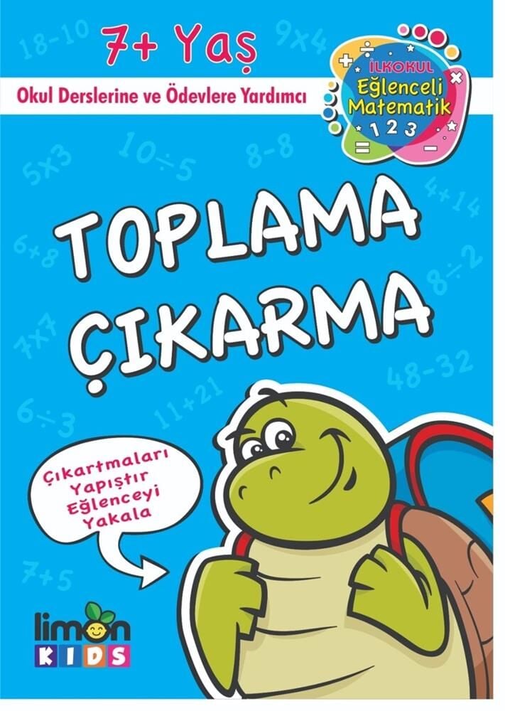 İlk Okul Eğlenceli Matematik Çıkartmalı Toplama Çıkarma
