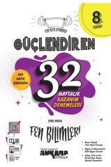 Ankara 8. Sınıf Güçlendiren 32 Haftalık Fen Bilimleri Kazanım Denemeleri