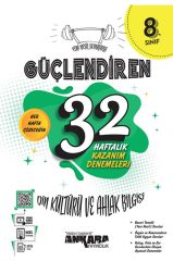 Ankara 8. Sınıf Güçlendiren 32 Haftalık Din Kültürü ve Ahlak Bilgisi Kazanım Denemeleri