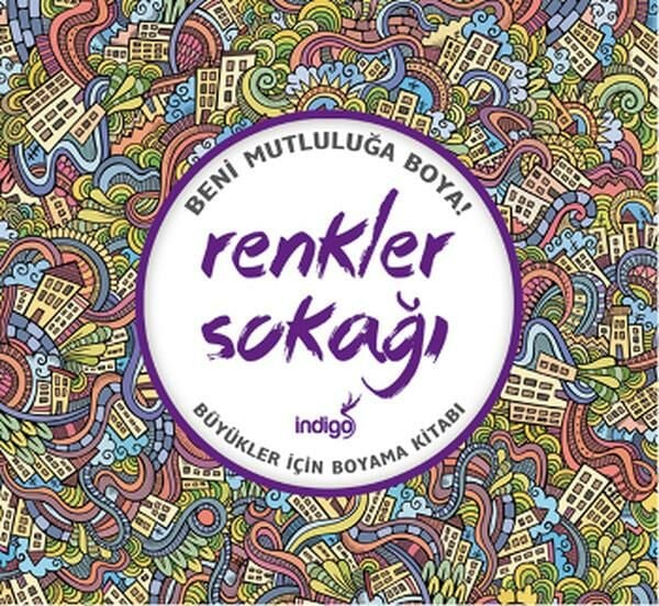 Büyükler İçin Boyama Renkler Sokağı