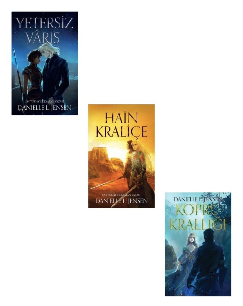 Danielle L. Jensen Hain Kraliçe + Köprü Krallığı + Yetersiz Varis (3 Kitap)